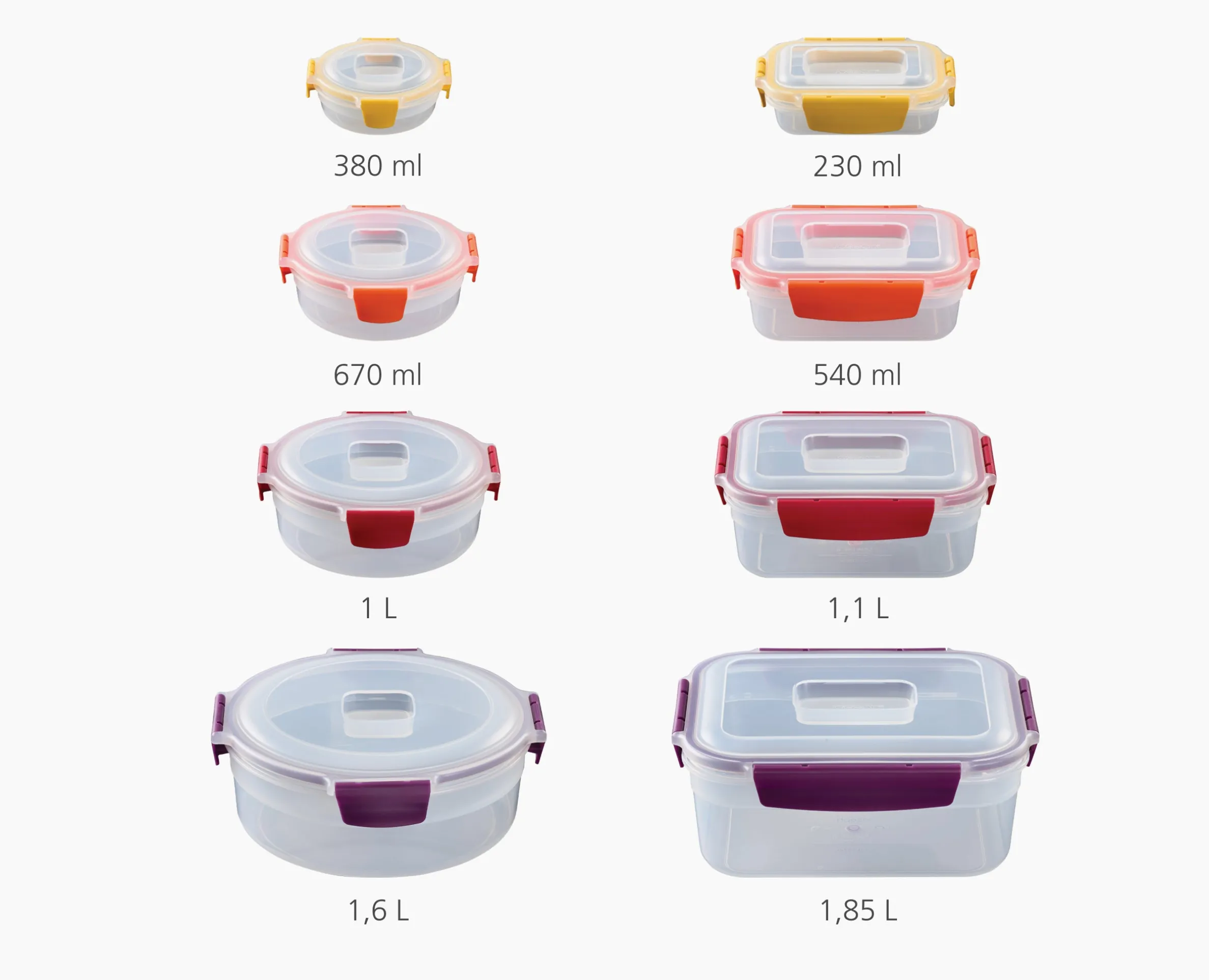 8 Boîtes Alimentaires Empilables Variés Nest™