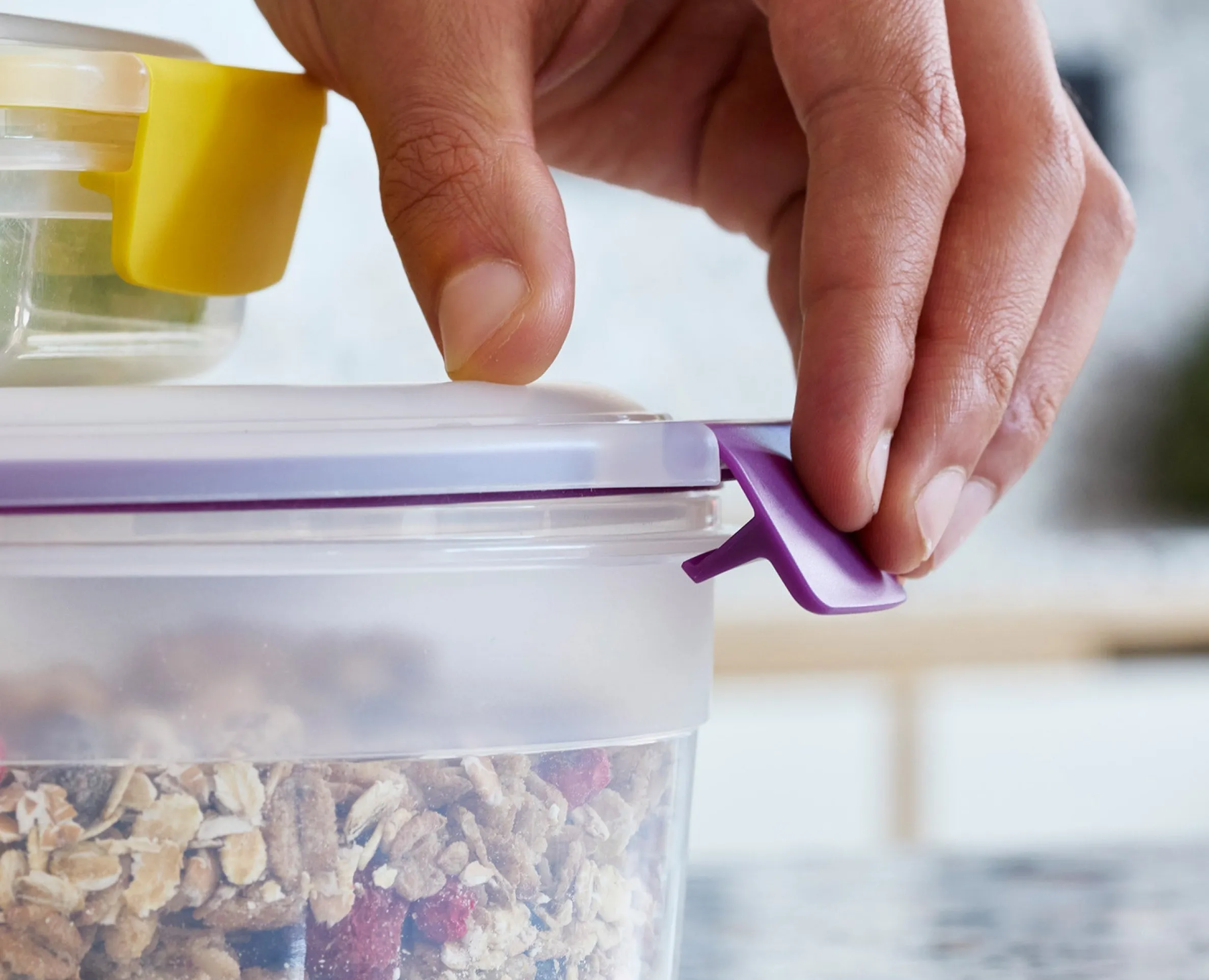 4 Boîtes Alimentaires Rondes Multicolores Nest™ Lock Round
