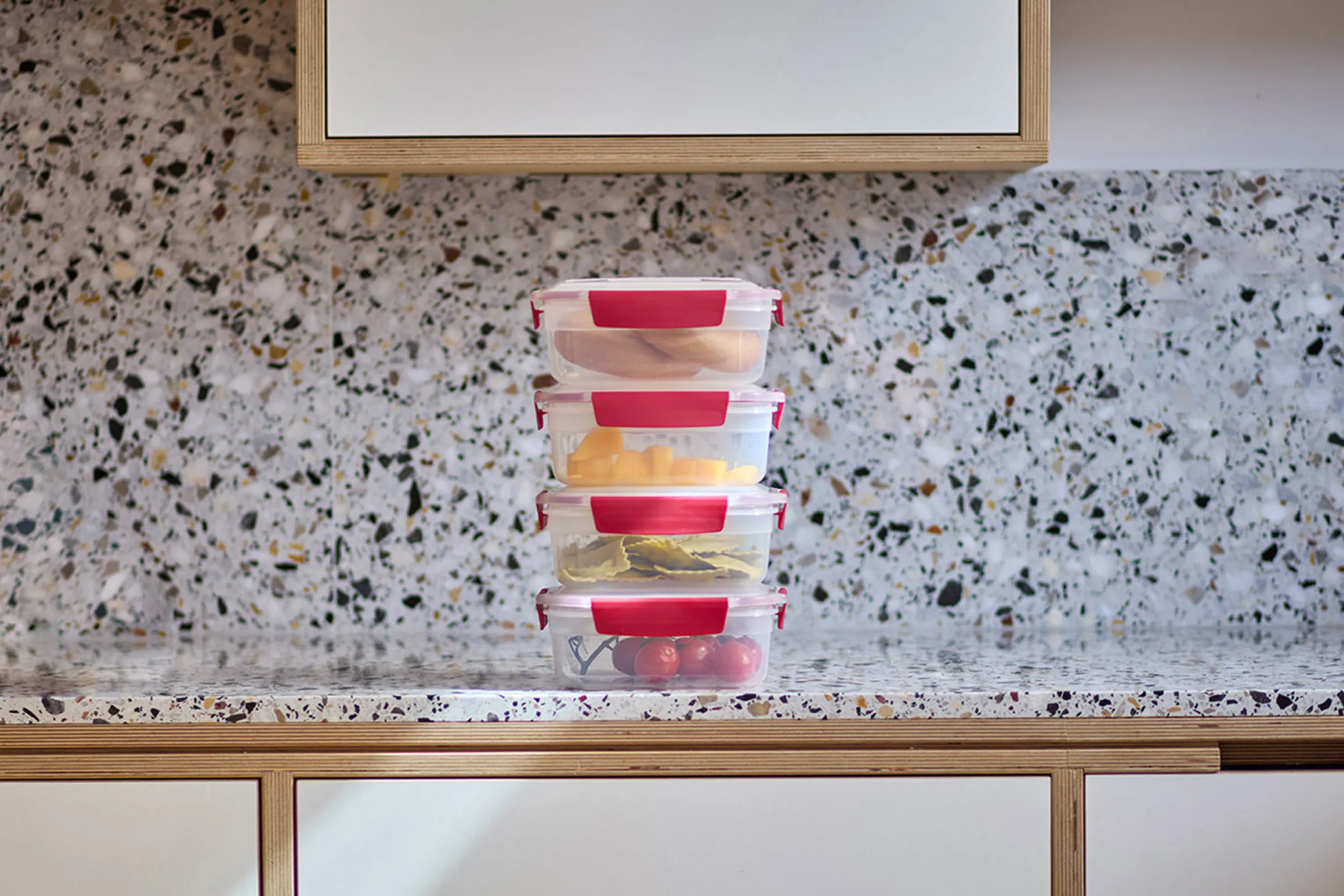 4 Petites Boîtes Alimentaires Rouges 1.1L Nest™ Lock