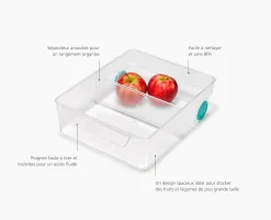 Bac Compartimenté Pour Réfrigérateur Extra Grand FridgeStore™