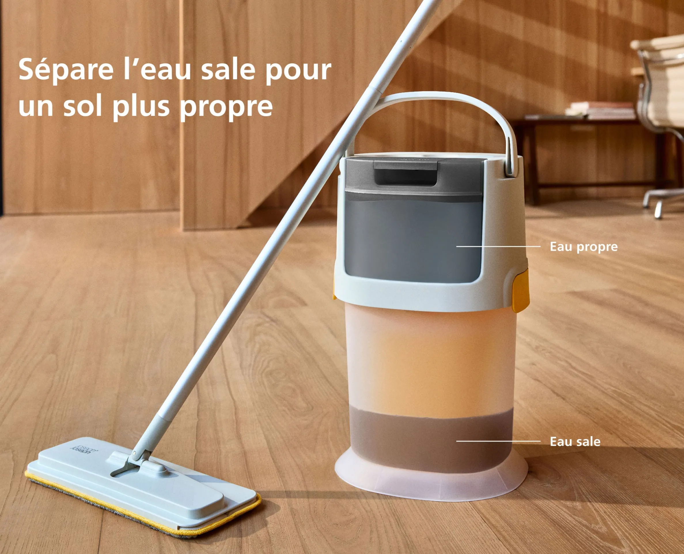 Balai Auto-essorant en Microfibre avec Seau UltraClean