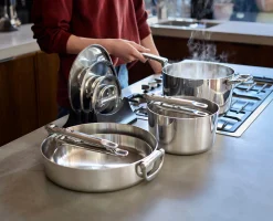 Batterie de Cuisine de 5 Pièces en Inox Space Steel