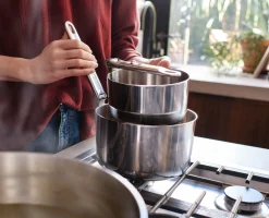 Batterie de Cuisine de 6 Pièces en Inox Space Steel
