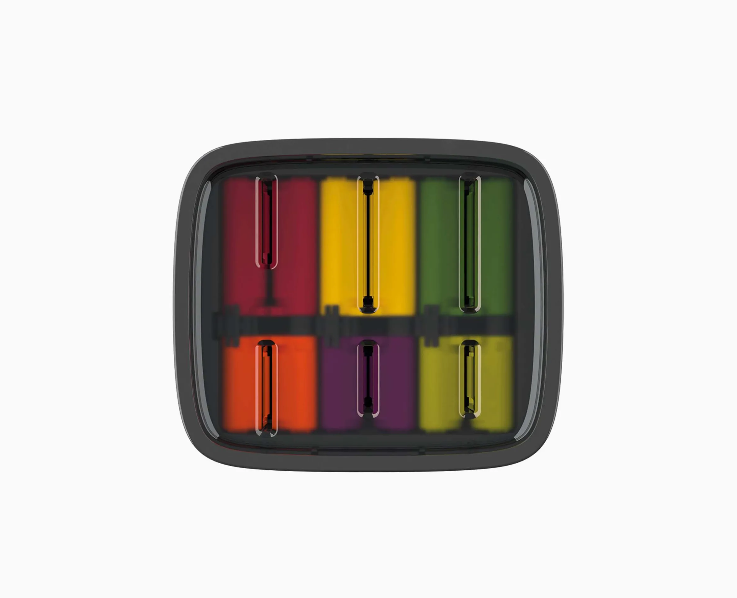 Bloc Couteaux de 6 Pièces avec Système de Verrou LockBlock™ en Noir