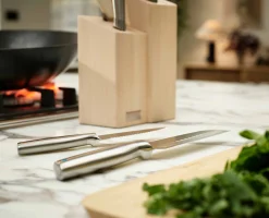 Bloc en Bois avec 5 Couteaux de Cuisine et des Ciseaux Elevate™ Fusion