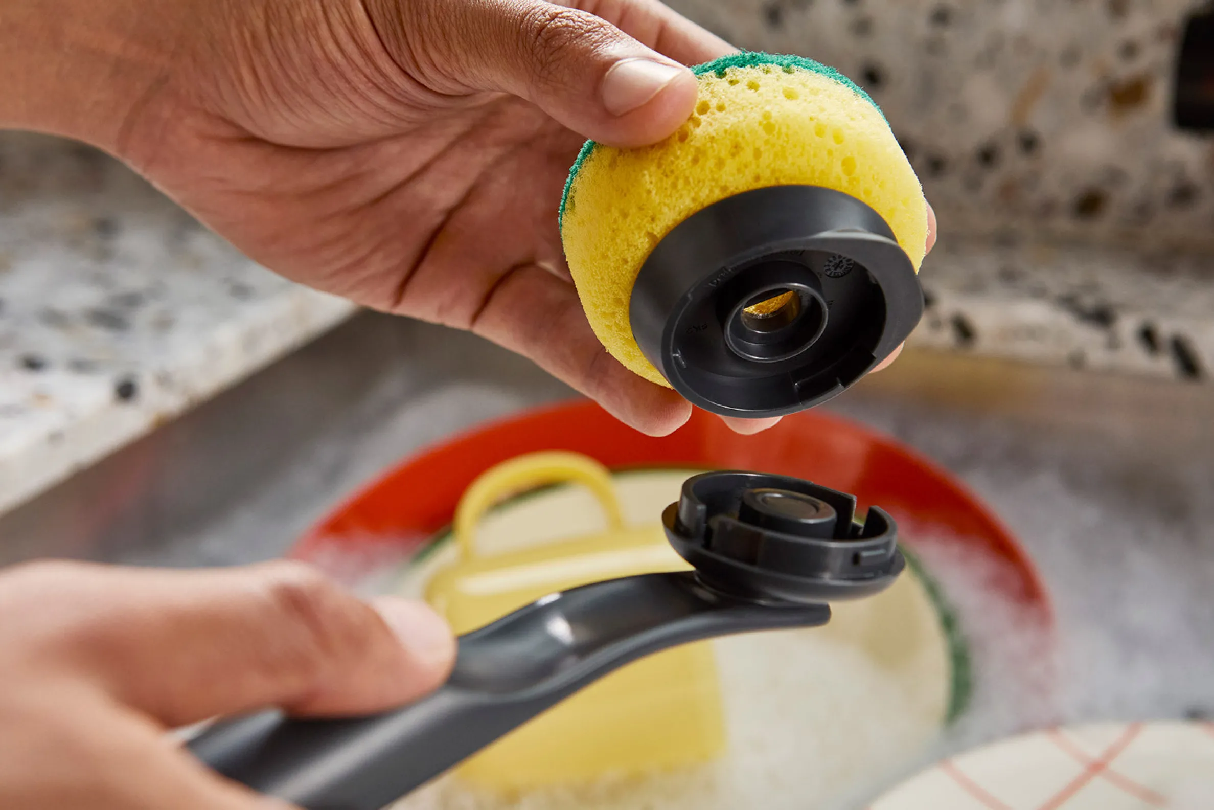 Brosse à Vaisselle avec Tête de Rechange SinkTech™