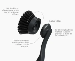 Brosse à Vaisselle avec Tête de Rechange SinkTech™