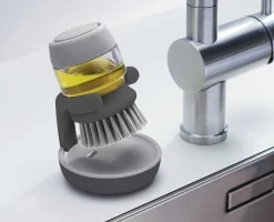 Brosse avec Réservoir Liquide Vaisselle Palm Scrub™