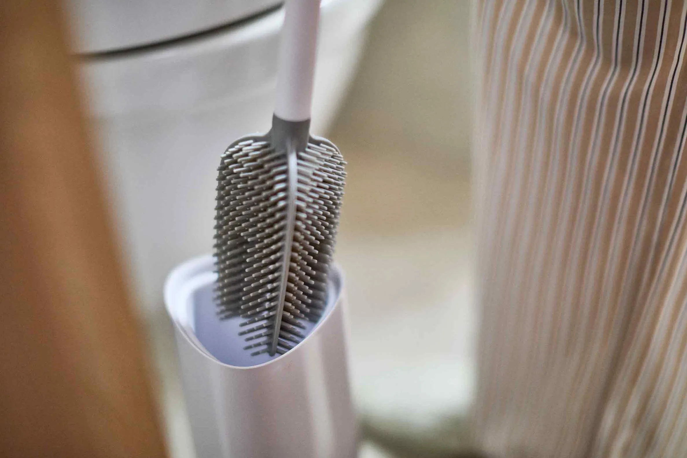 Brosse de Toilette en Silicone Blanche Flex 360™