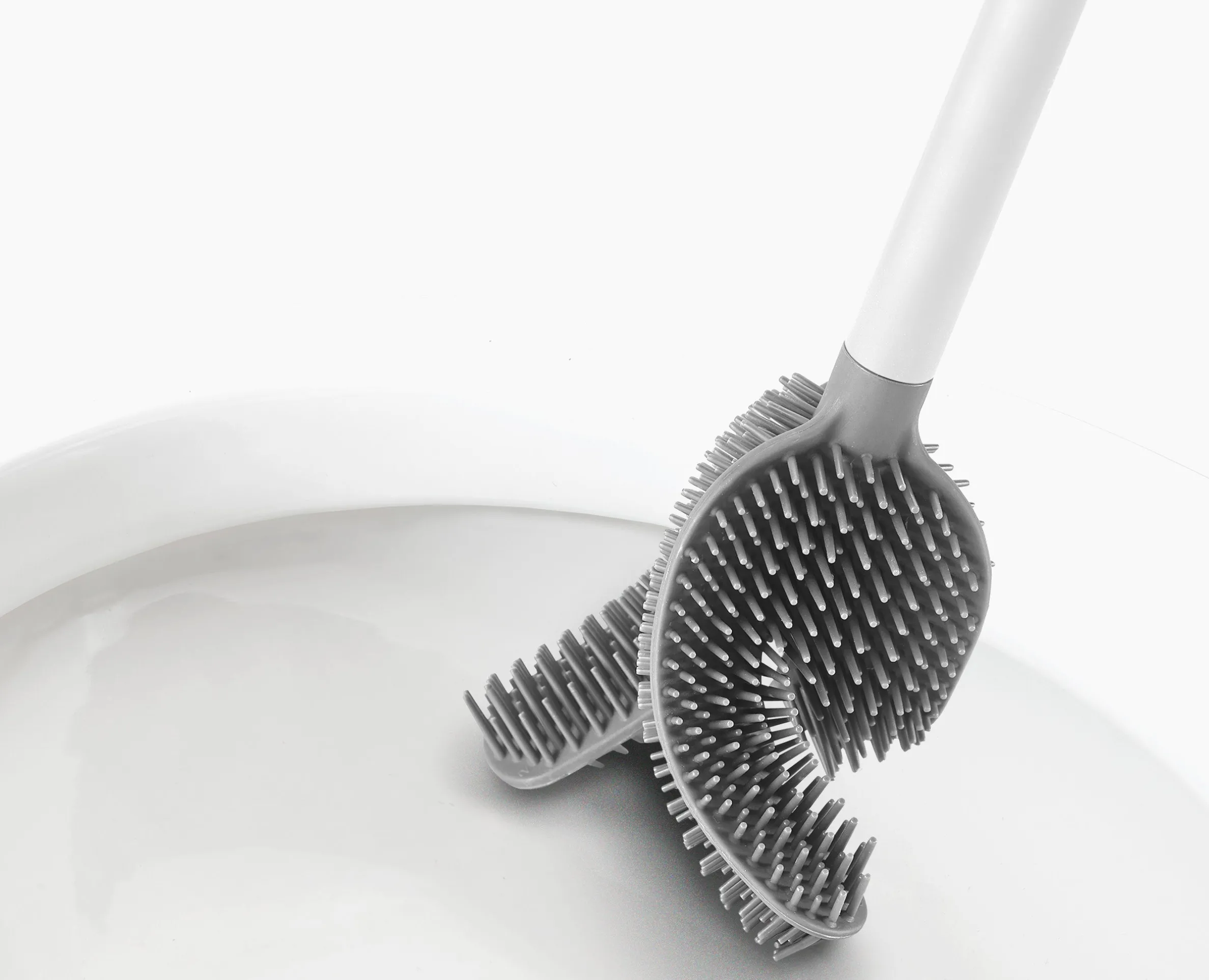 Brosse de Toilette en Silicone Blanche Flex 360™