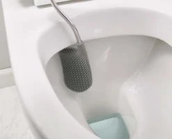 Brosse WC Plate avec Support Blanc Flex™ Lite