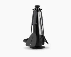 Carrousel de 6 Ustensiles de Cuisine avec Pinces Gris Elevate™