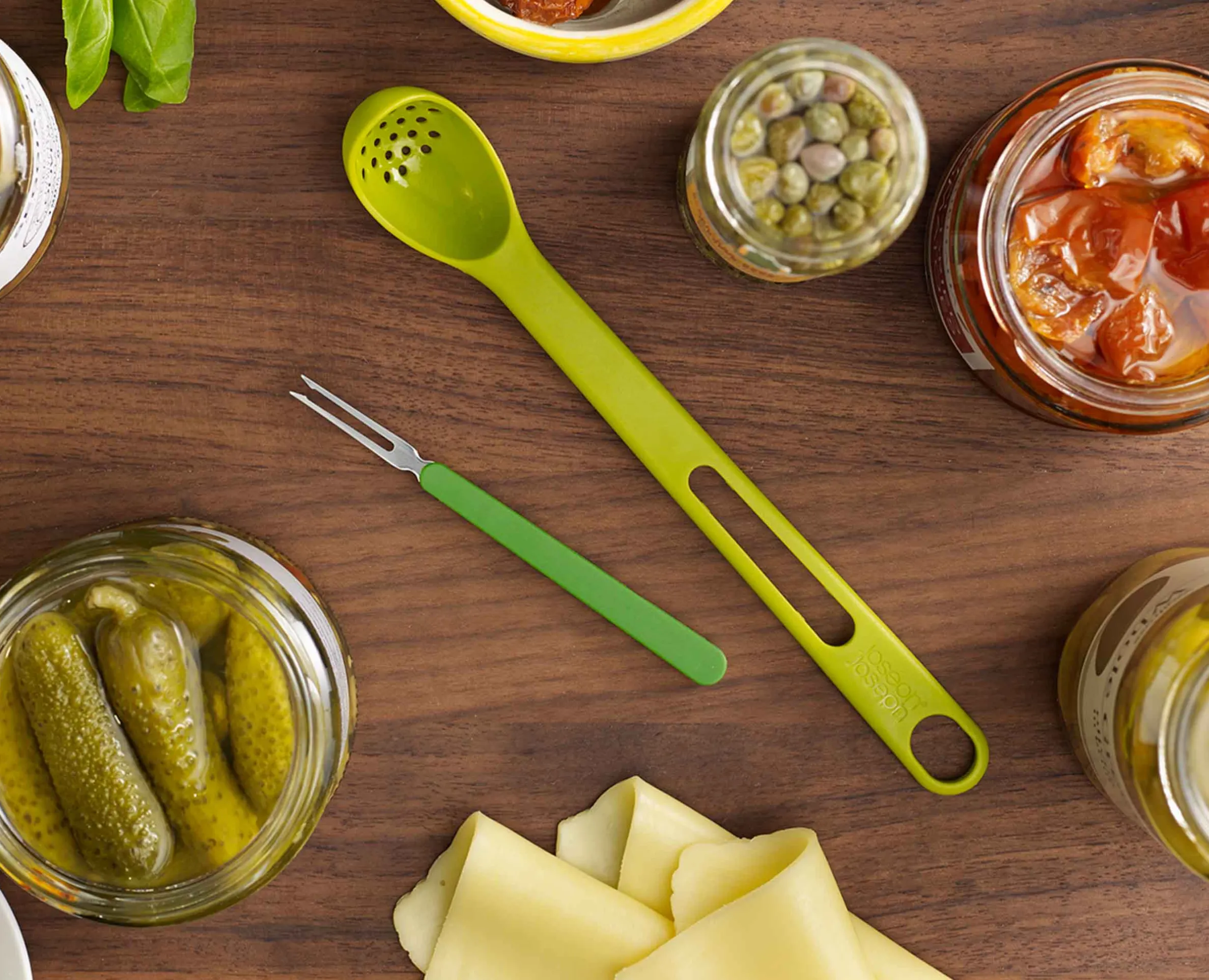 Cuillère et Fourchette 2-en-1 Vert Scoop&Pick™