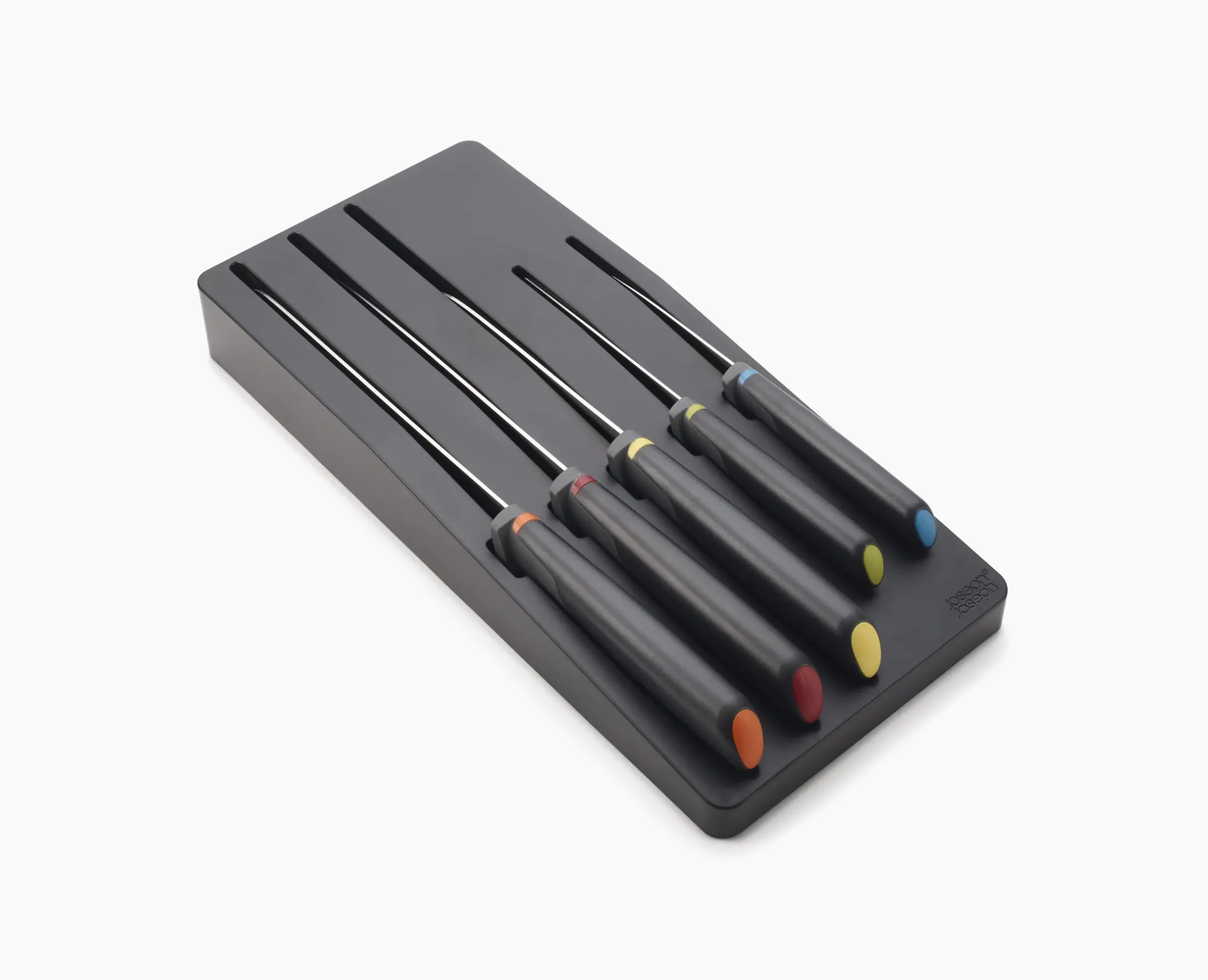 Ensemble de 5 Couteaux de Cuisine Elevate™ Multicolore avec Rangement de Tiroir
