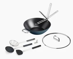 Ensemble wok et ustensiles Space