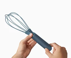 Fouet Ballon et Plat 2-en-1 en Silicone Bleu Twist™