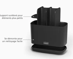 Grand Porte Brosses à Dents Noir Mat EasyStore™
