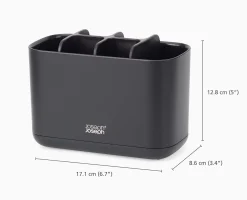 Grand Porte Brosses à Dents Noir Mat EasyStore™