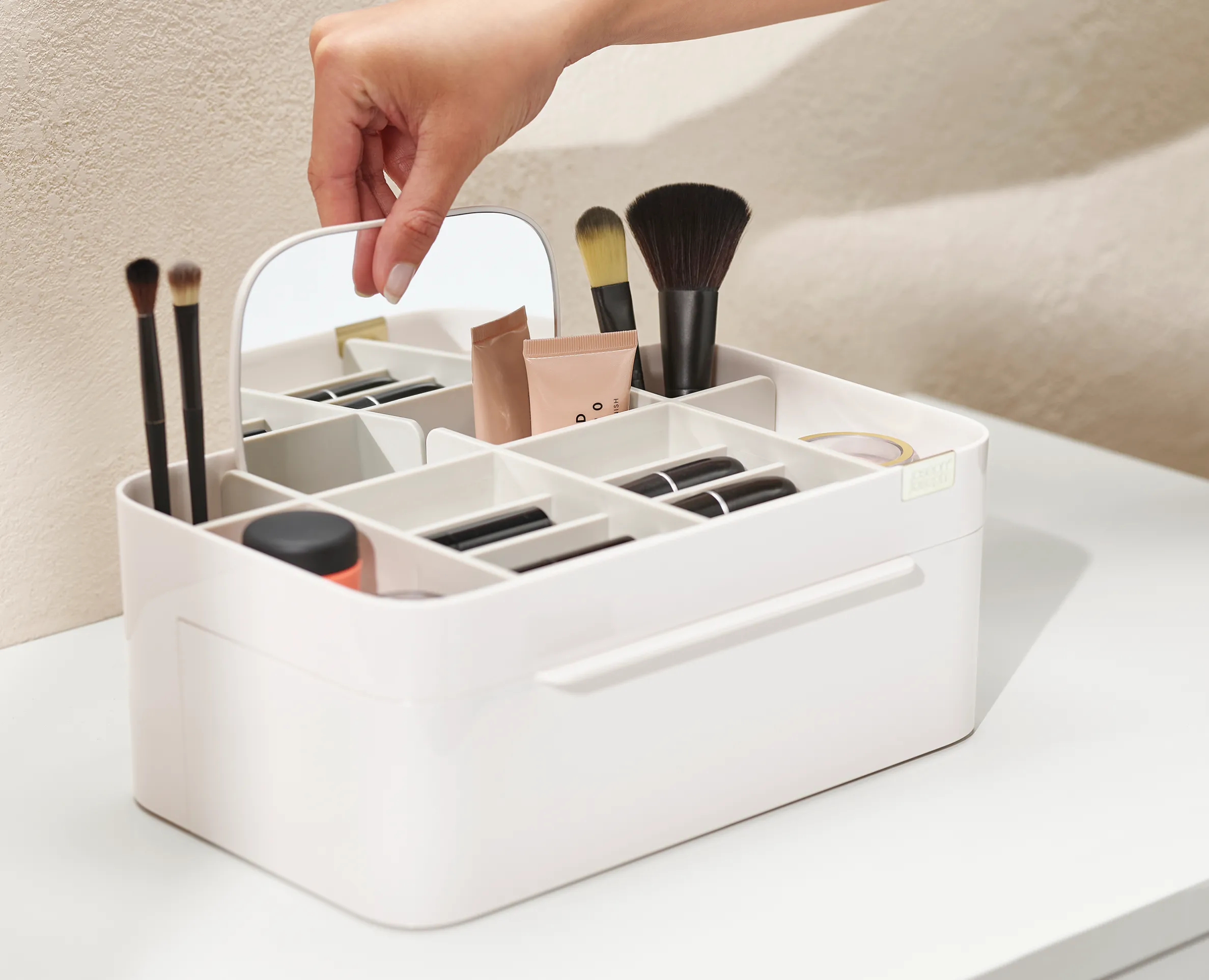 Grand Rangement Maquillage Avec Miroir Viva
