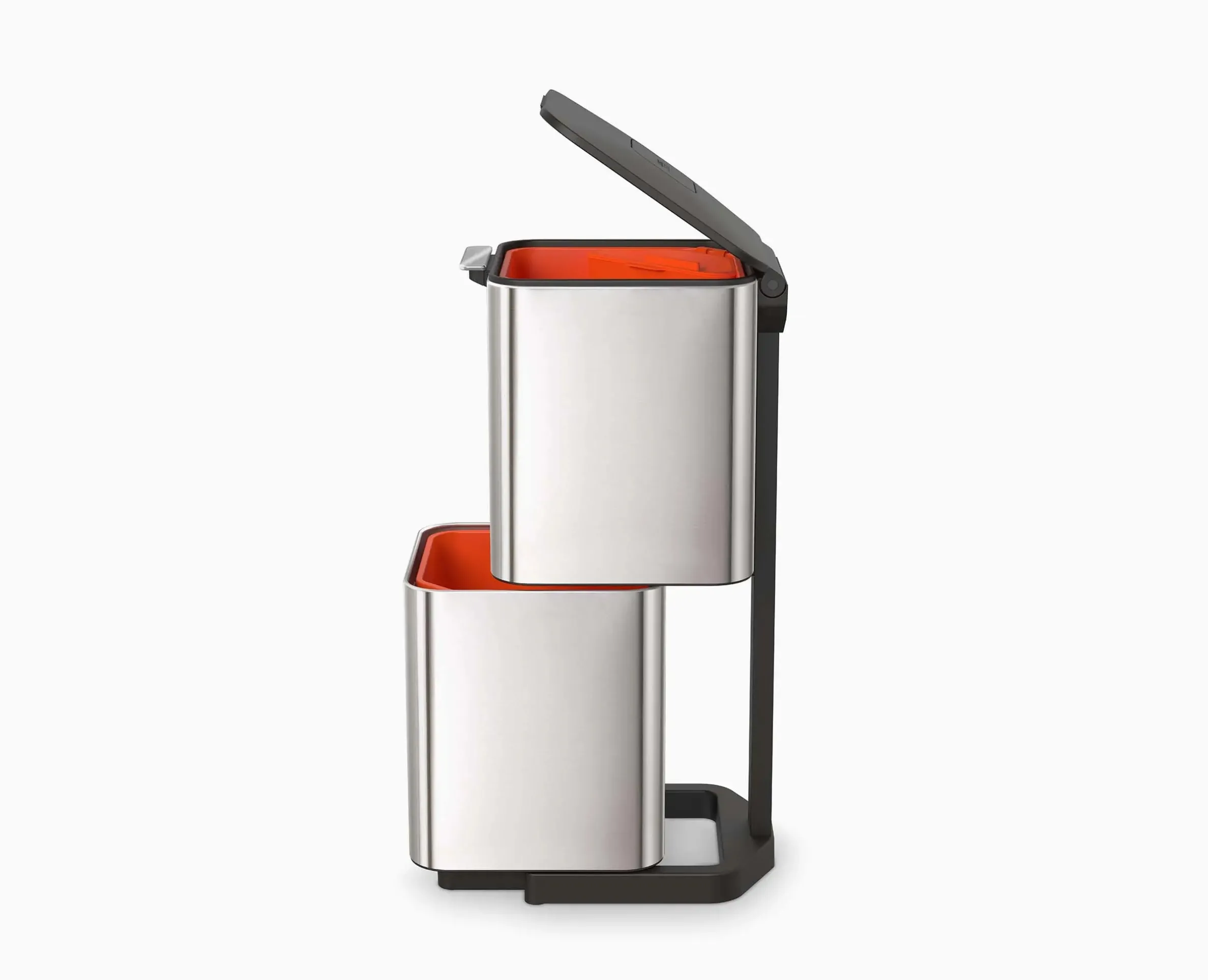 Kit de démarrage poubelle de tri sélectif en acier inoxydable Totem Compact 40L