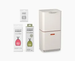 Kit de démarrage poubelle de tri sélectif pierre Totem Max 60L