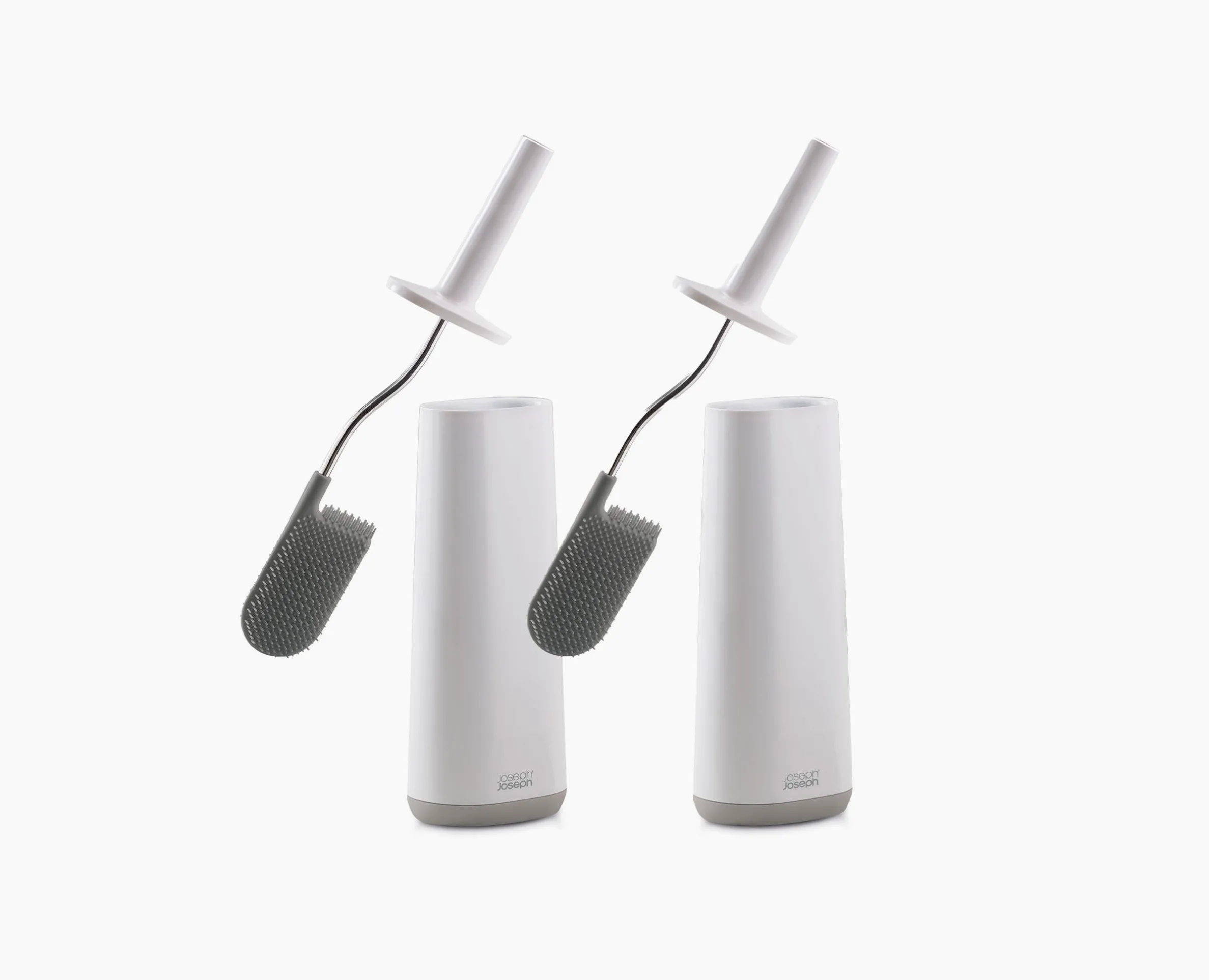 Lot de 2 Brosses de Toilettes Flex™ Grises