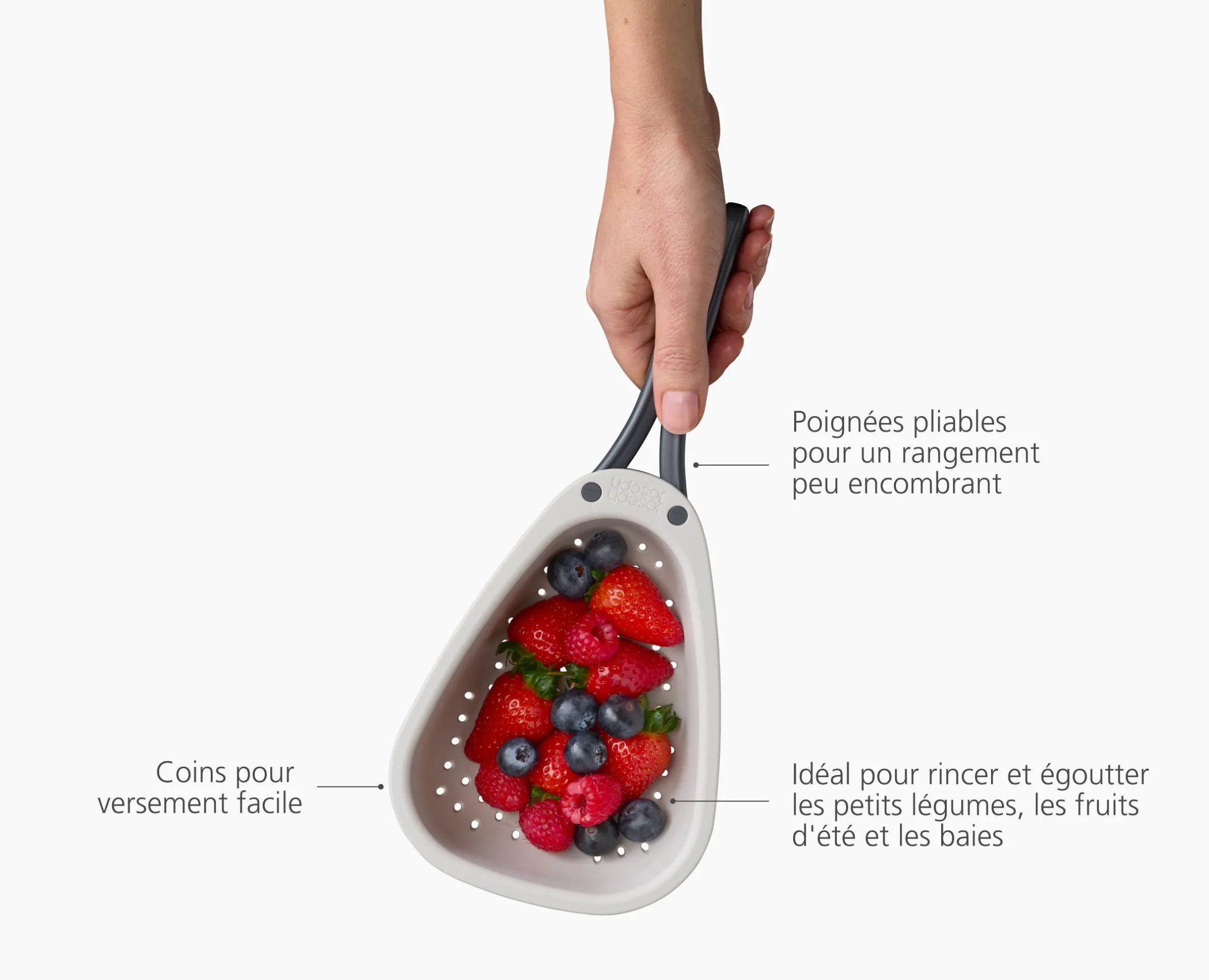 Mini Égouttoir avec Poignées Pliantes Droplet™