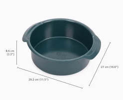 Moule à gâteau rond antiadhésif bleu Nest™ Bake, 23 cm