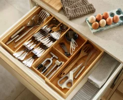 Organisateur de Couverts Extensible Bambou DrawerStore™