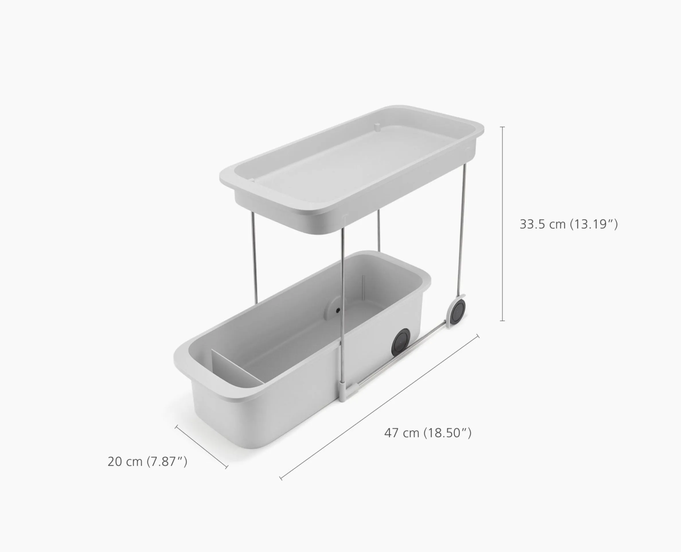 Organisateur de Rangement 2-Niveaux à Accès Facile Cupboardstore™