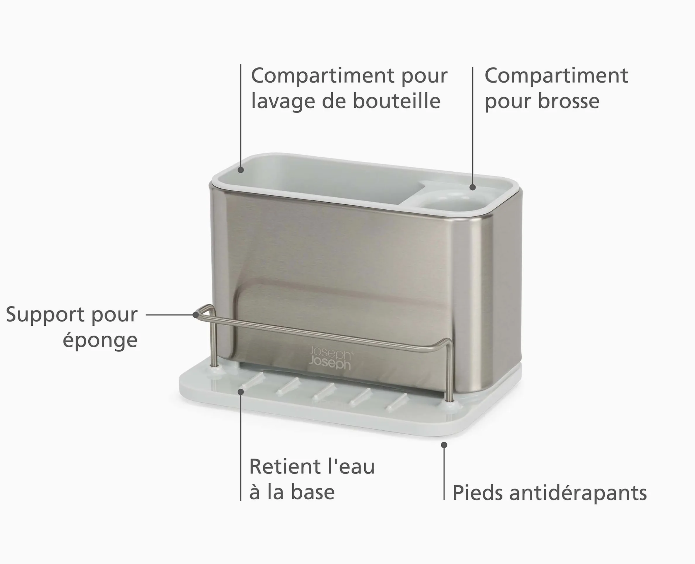 Organisateur d'évier en acier inoxydable Surface™