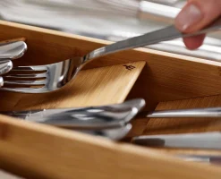 Organiseur de Couverts Compact en Bambou DrawerStore™