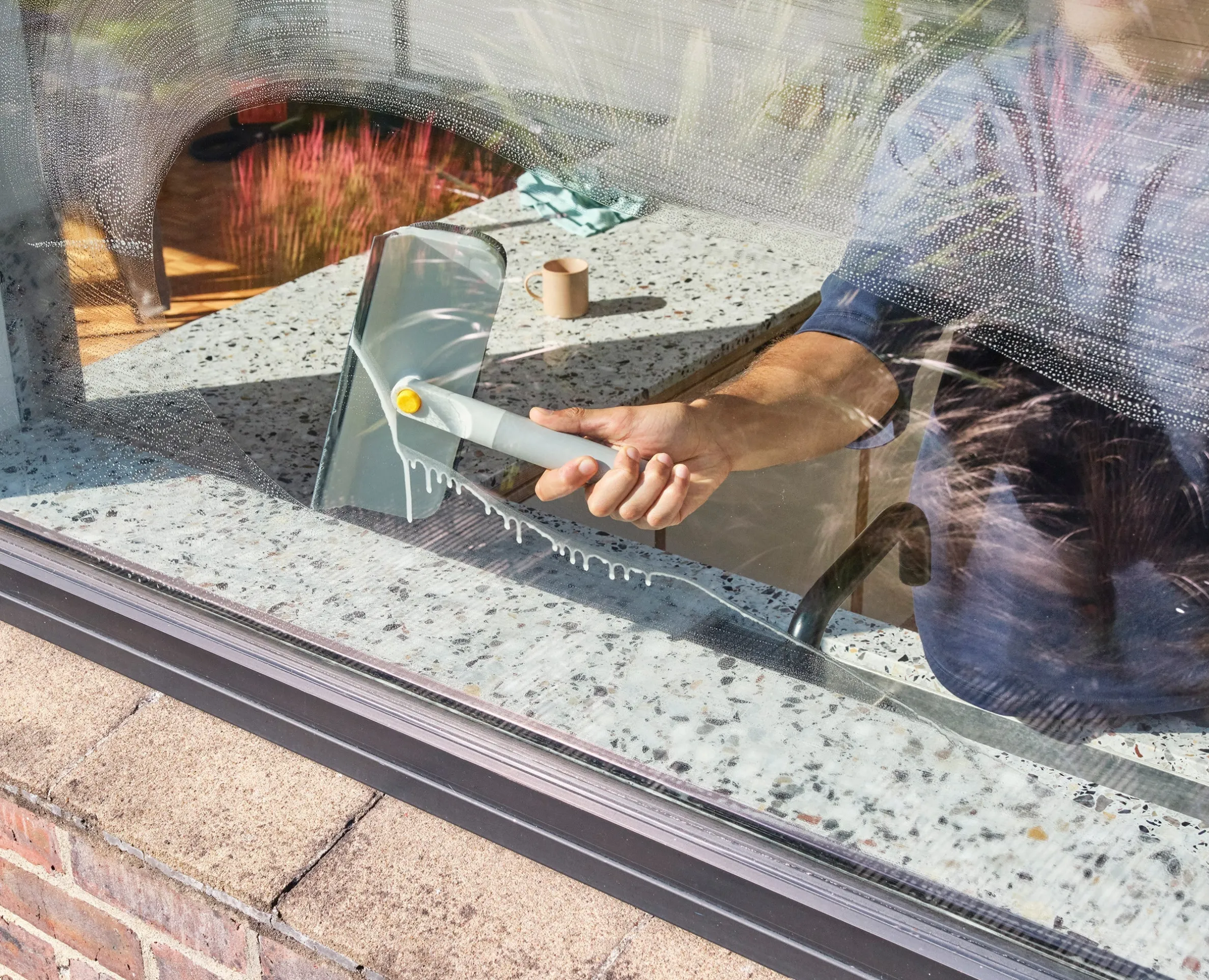 Outil de Nettoyage de Vitres 2-en-1 avec Tampon de Rechange CleanTech™