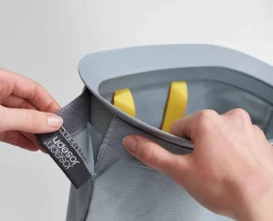 Panier à Linge 3 Compartiments Gris 90L Tota Trio