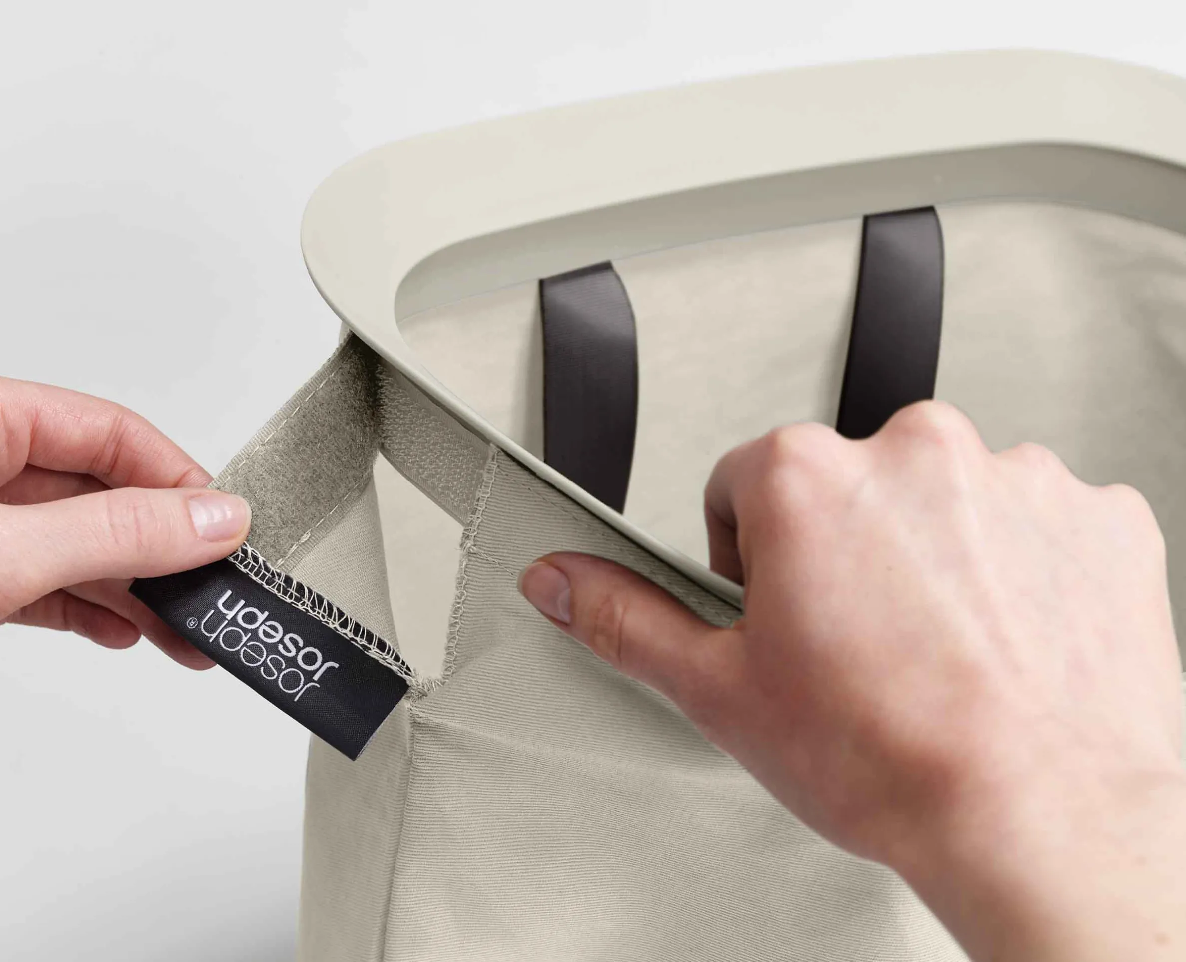 Panier à Linge Double Écru 90L Tota