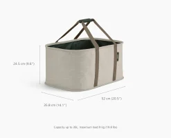 Panier à Linge Pliable 35L Écru Hold-All™