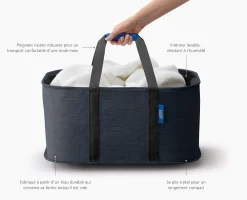 Panier à Linge Pliable 35L Noir Hold-All™