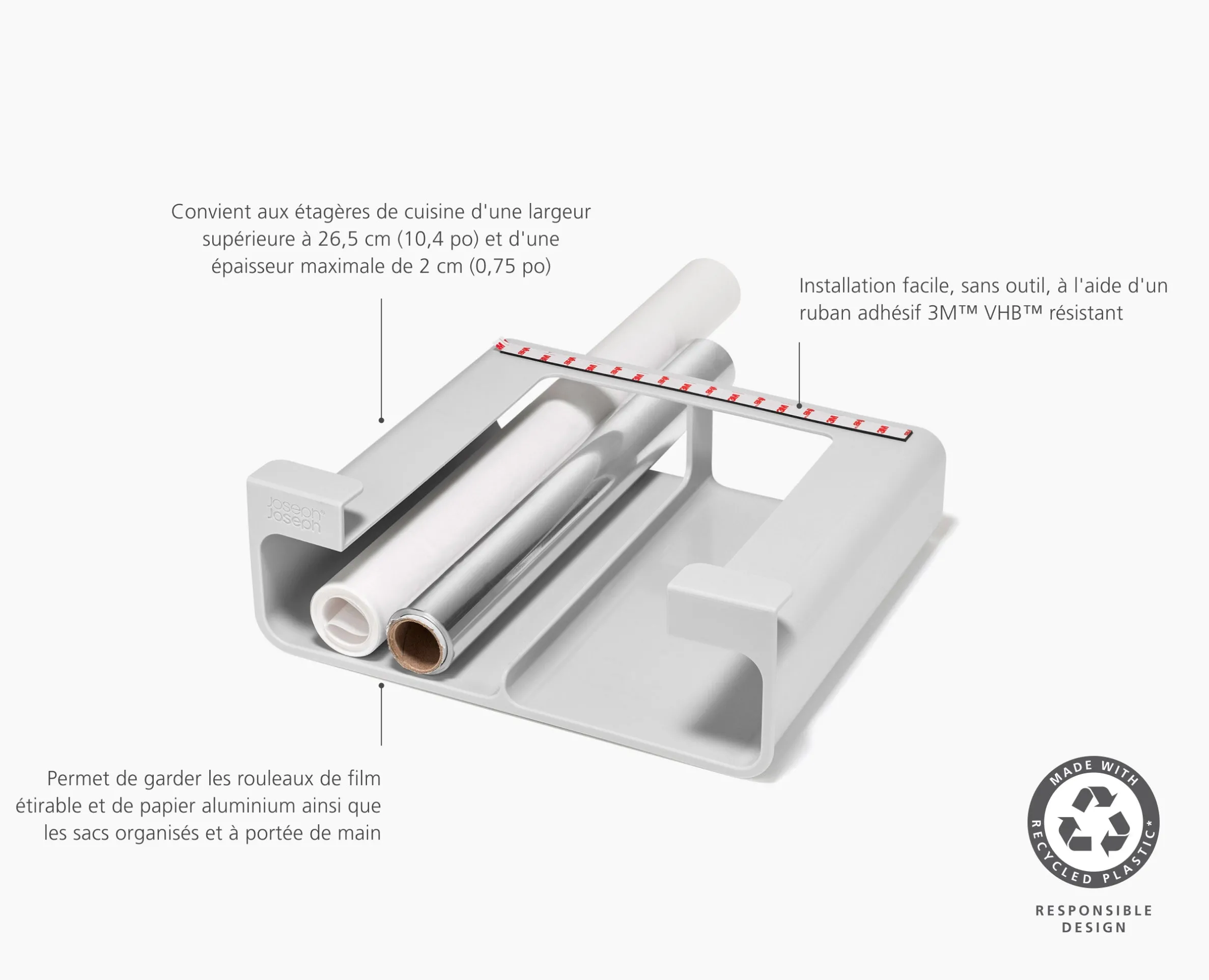 Petit Organisateur Recyclé Pour Film, Aluminium et Sacs Cupboardstore™