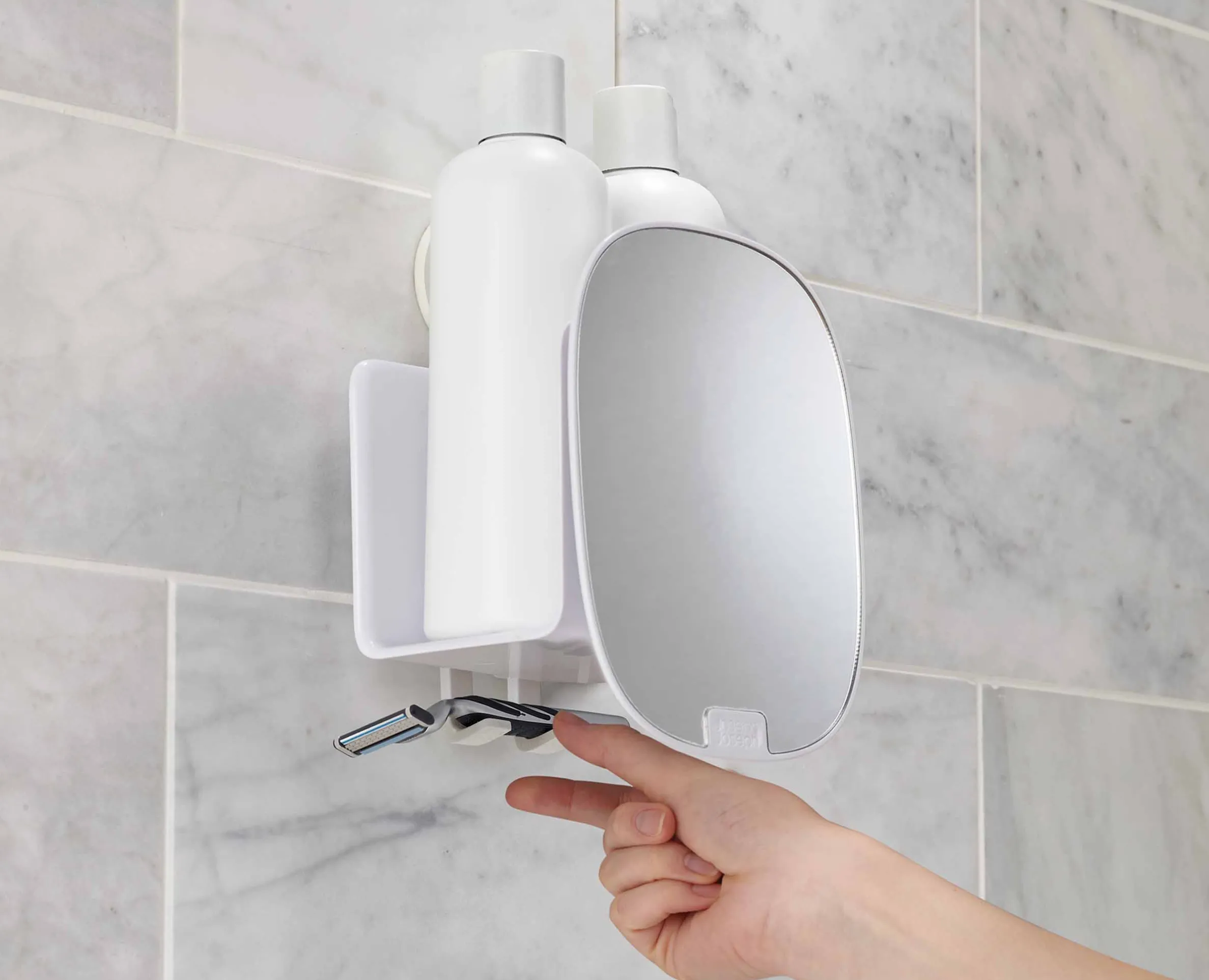 Petite Étagère de Douche avec miroir EasyStore™