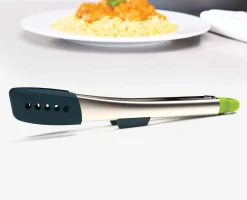 Pinces en Inox et Silicone Verrouillables en Gris Elevate™