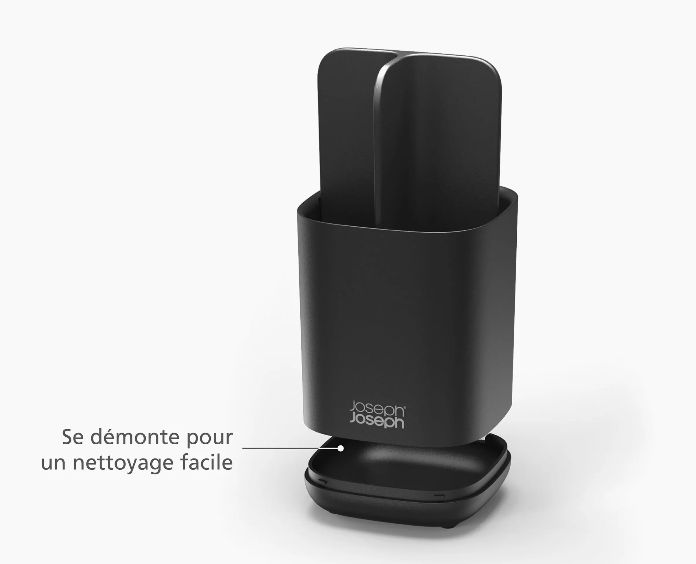 Porte Brosses à Dents Noir Mat EasyStore™
