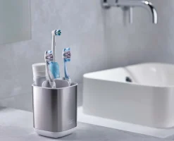 Pot à Brosses à Dents Inox EasyStore™