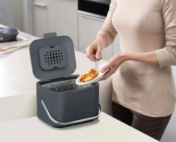 Poubelle Compost Anti Odeur Cuisine Gris Stack