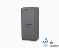 Poubelle de Tri 60l Gris Totem Max