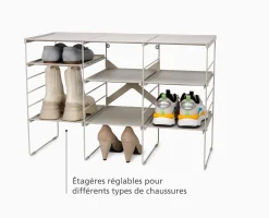 Range Chaussures Ajustable Écru Triple Level™ Plus