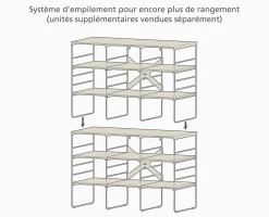 Range Chaussures Ajustable Écru Triple Level™ Plus