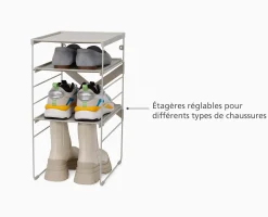Range-chaussures Réglable Écru Level™