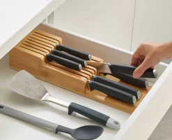 Range-couteaux en bambou à 2 niveaux DrawerStore™