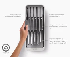 Range-Couteaux Recyclé Compact à 2 Niveaux Drawerstore™