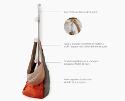 Rangement de Sacs à Main à Suspendre sur une Porte Orderly™